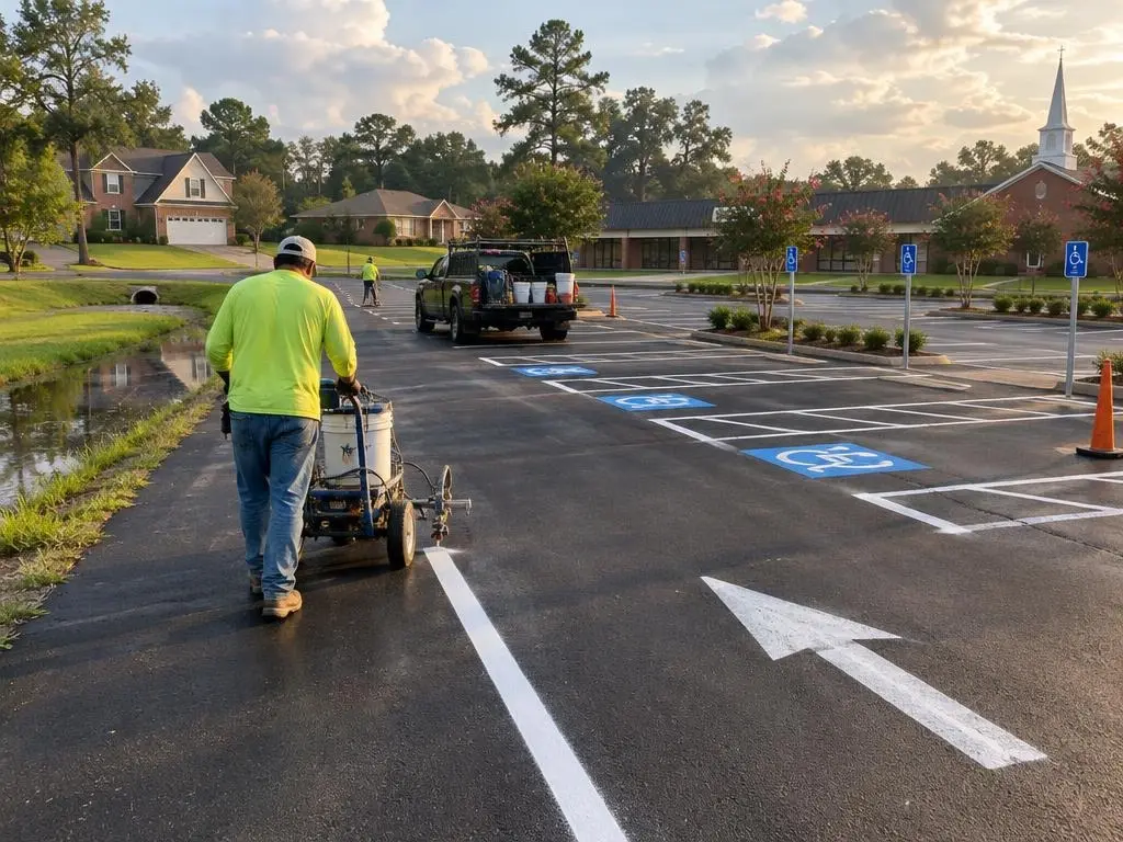 Parking Lot Striping in Bossier City, LA